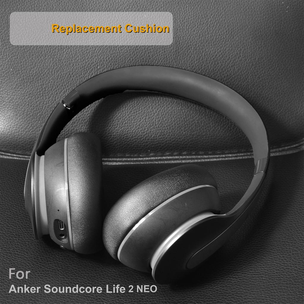 Quality Earphone Earpads Sponge Cover for Soundcore Life 2 Neo Headphone Comfort Earmuff Sleeve Noise-Isolating Ear Pads