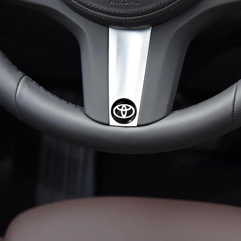 2/4/6Pcs Car Door Lock Keyhole Sticker Emblem Car Protective Sticker For Toyota TRD Racing Supra Corolla Parts Sport Yaris Grmn