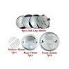 7Pcs front and rear car logos hub center cover steering wheel sticker for bmw E12 E28 E34 E39 E60 E61 F10 F11 F07 G26 E12 E28