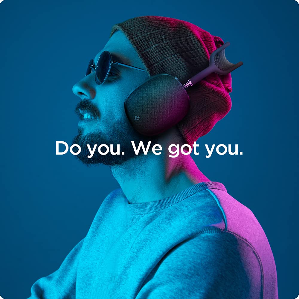 Spigen Airpods Max Hülle, Stoffmaterial, Stoßabsorbierend, Leicht, Kratzfest, Stoßfest, Urban Fit, ASD02832 (Schwarz)