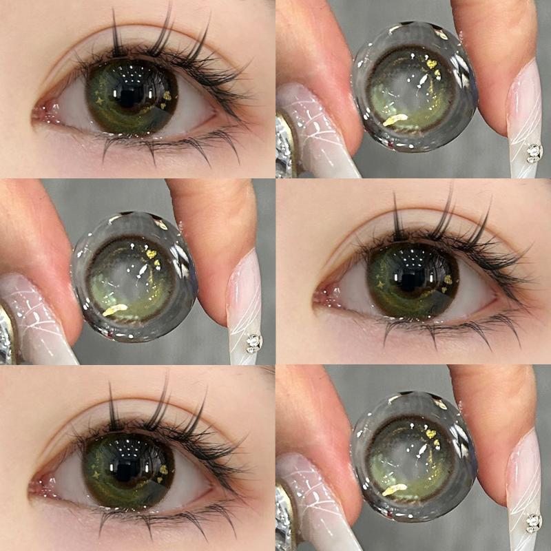 Mill Creek Color Contact Lenses with Prescription Magic Color Series Cosplay Anime Eyes 1 Year Use Green Red Blue Contact LensesHydrogelSoftWT:40%