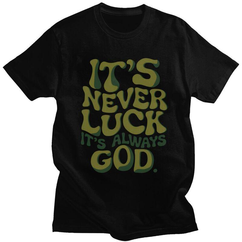 Male Religious Christian God Quote Faith Jesus T Shirt 100 Cotton Tshirt Leisure Novelty Creative Graphics Tees Shirt