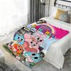The Amazing World of Gumball Cartoon Throw Thick Flannel Blanket Lightweight Warm Cozy Skin-Friendly Throw for Bed Winter Use
