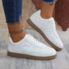Large size white shoes women's new retro casual versatile fashion round head sports thick baseplate shoes