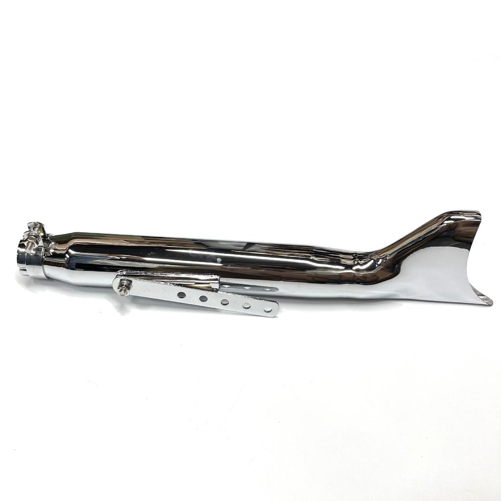 Retro-Fischkopf-Auspuffendrohr für Harley Triumph Climber Guz Prince, modifiziertes Motorrad.