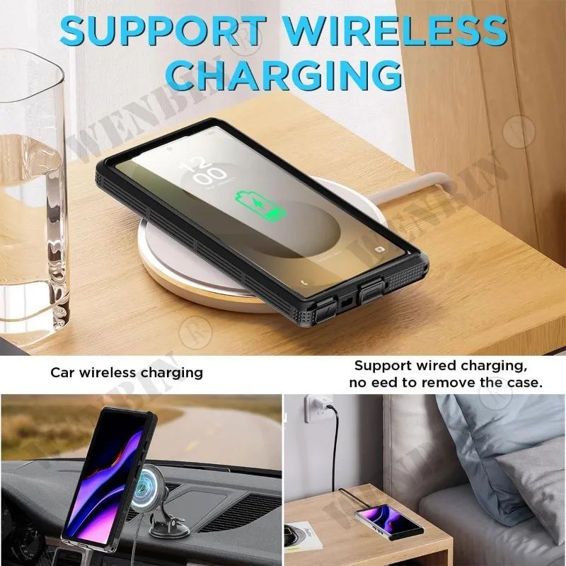 Case For Samsung Galaxy S25 Ultra S24 S23 Plus IP68 Waterproof 360 Magsafe Cover Capa Fundas