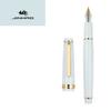 Luxury Jinhao 82 Peacock Blue Fountain Pen Acrylic Pen Spin Golden EF F Nib Business Office School Supplies Writing Ink Pen