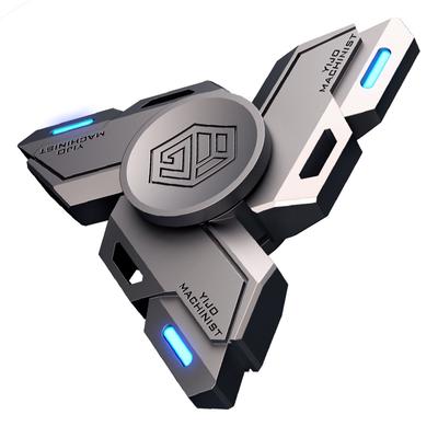 Fingertip Gyro Luminous Metal Alloy Smart Fidget Spinner Desk Hand Stress Relief Toys for Adults