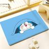 Kwaii Anime D-DoraemonS Floor Mat Cozy Flannel Soft Thick Non-Slip Mat For Living Room Bedroom Kitchen Decor Rugs