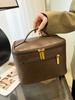 PU Wash Bag New Retro Waterproof Cosmetics Storage Pack Fashi Large Capacity Travel Portable Makeup Handbags 2026 New