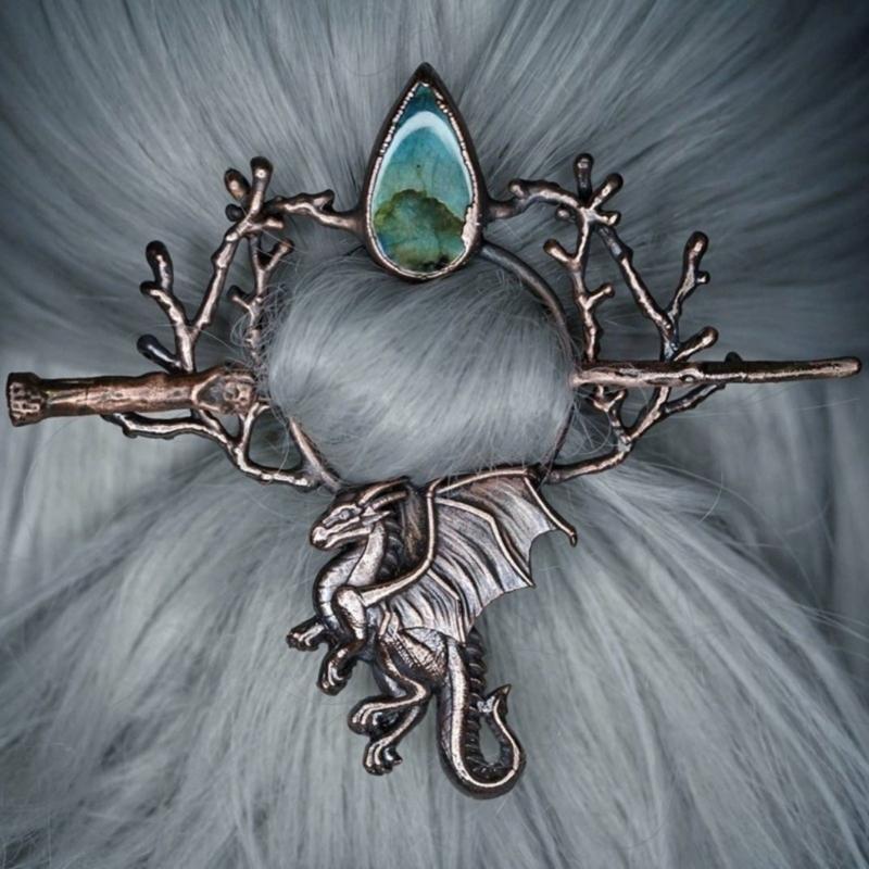 Vintage Butterfly Hair Claw Decoration For Women Inspire By Culture With Silver Plating and Crescent Shape Daily Use