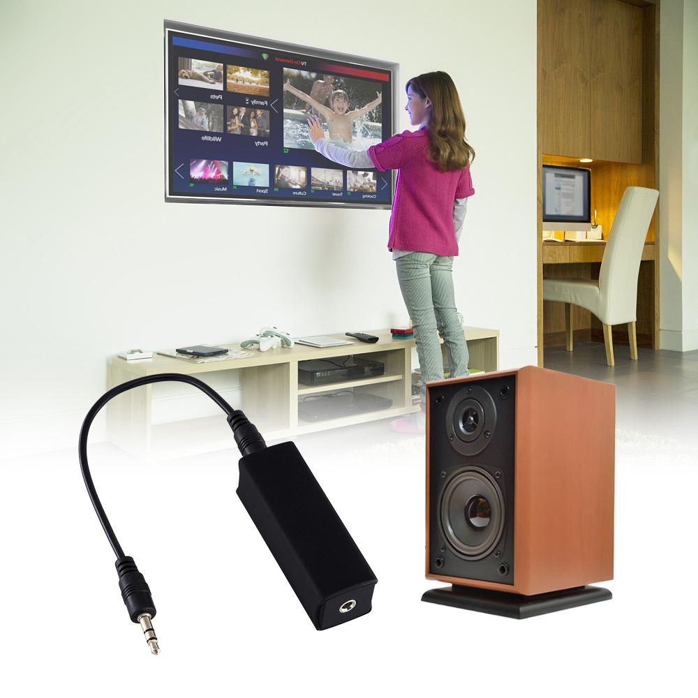 Ground Loop Noise Isolator Eliminating Audio Noise Effectively for Car Audio System Home Speaker with 3.5mm Audio Cable