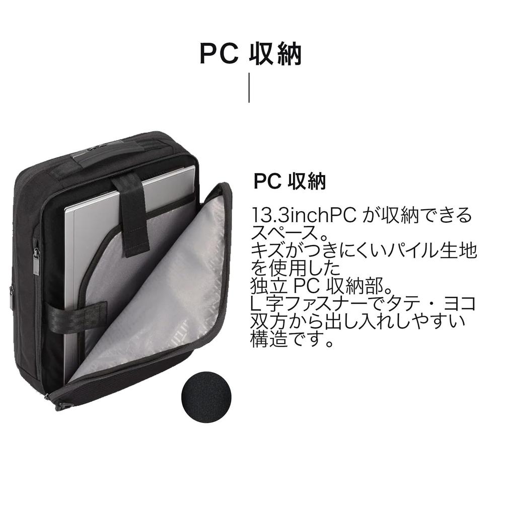 Ace Gene Gadgetable CB 62361 Business Backpack, Fits 13-inch PCs, Set-Up Compatible, Navy