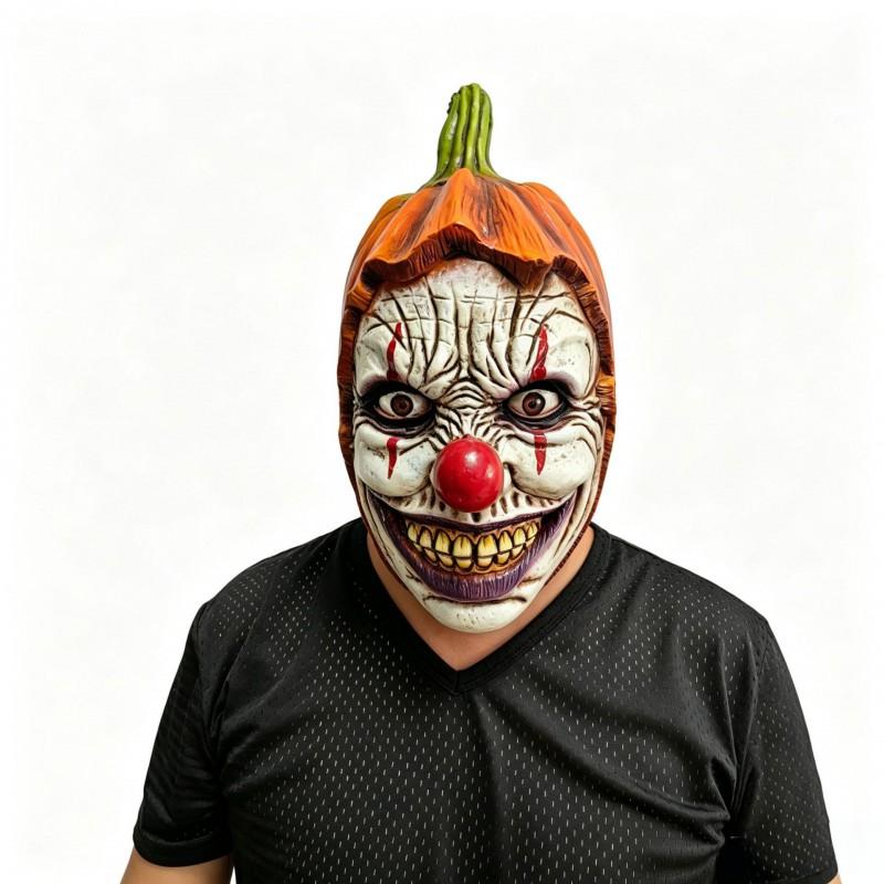 Halloween Pumpkin Mask Scary Costume Haunted House Party Cosplay