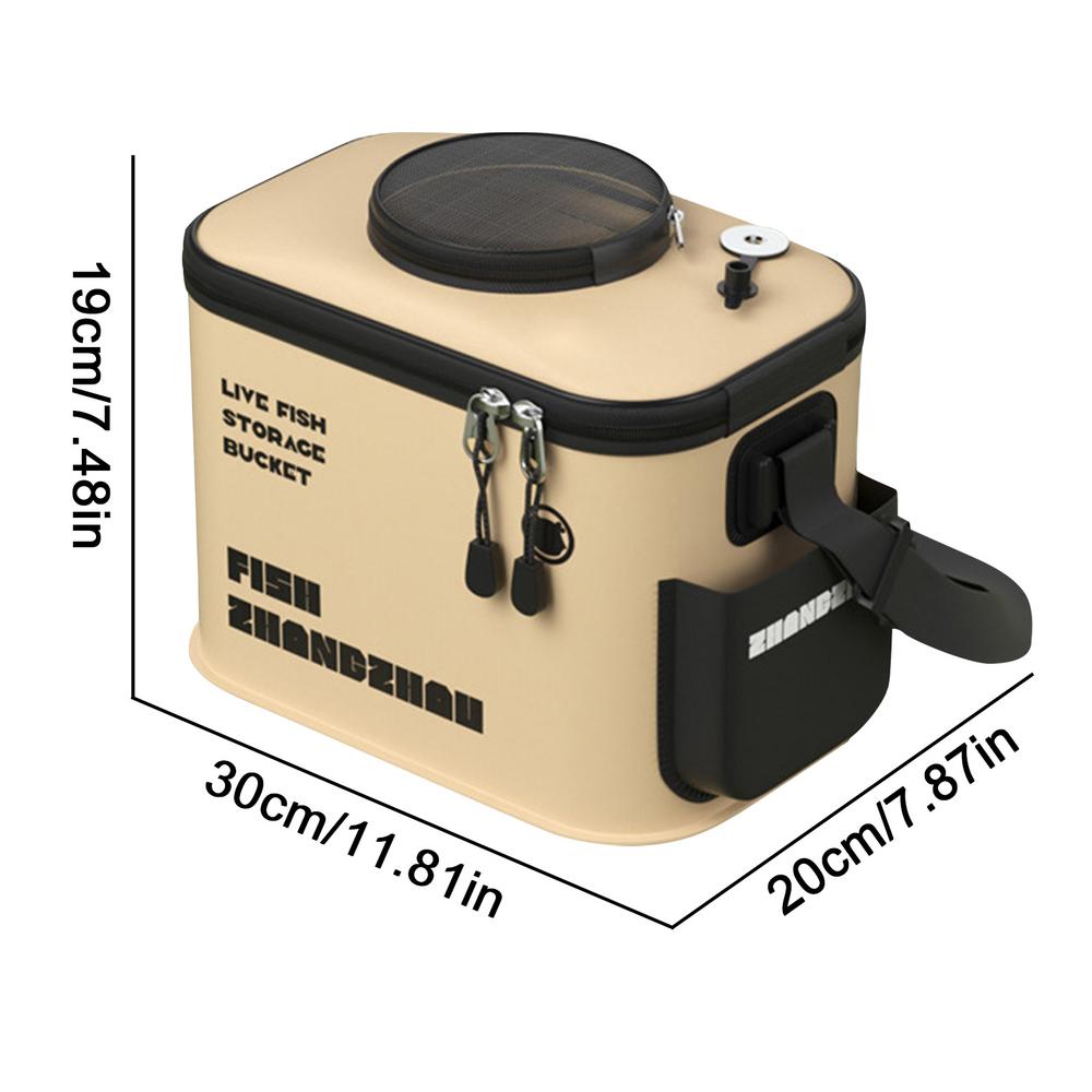 

Складное ведро для живой рыбы Рыболовное ведро Многофункциональная сумка для рыбалки из ЭВА для улицы Ведро для приманки на живую рыбу Рыболовная сумка для улицы