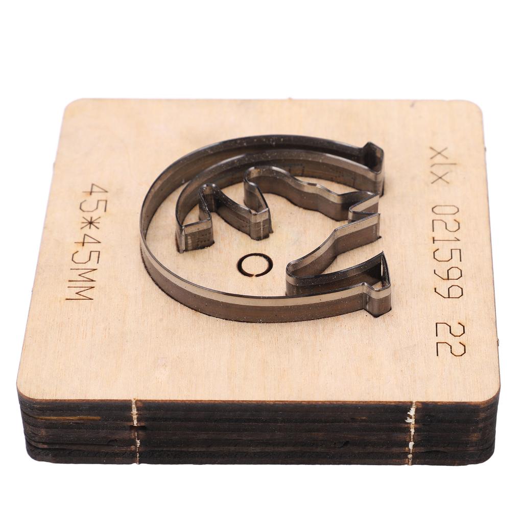 Leather Punching Die Wolf Shaped Alloy Steel and Birch High Density Punching Tool for Rubber