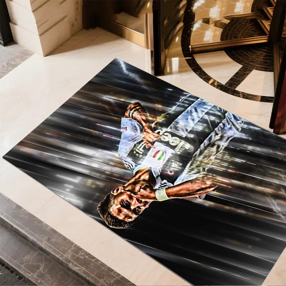 Juventus Celebration Moment Floor Mat Design for Kitchen Decorate Room Dormitory Study Room Anti-slip Rug Office Home Decor Wedding Party Gift