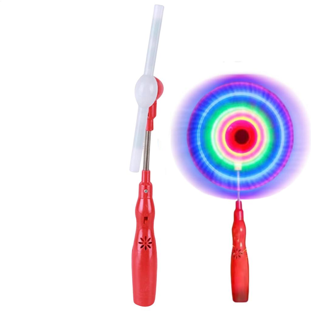 Creative Led Magic SpinningWindmill Toy Handheld Color LuminousSpinning Music Toys For Children Birthday Christmas Gift