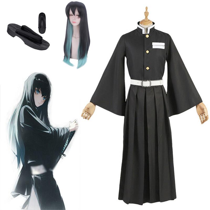 Kimetsu Slayer Demon No Yaiba Tåkepilaren Tokito Muichiro Cosplay Kostyme Antrekk