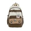 School Season Junior High School Student Schoolbag Female High School Student Large Capacity Backpack Student Casual Contrasting Color Backpack