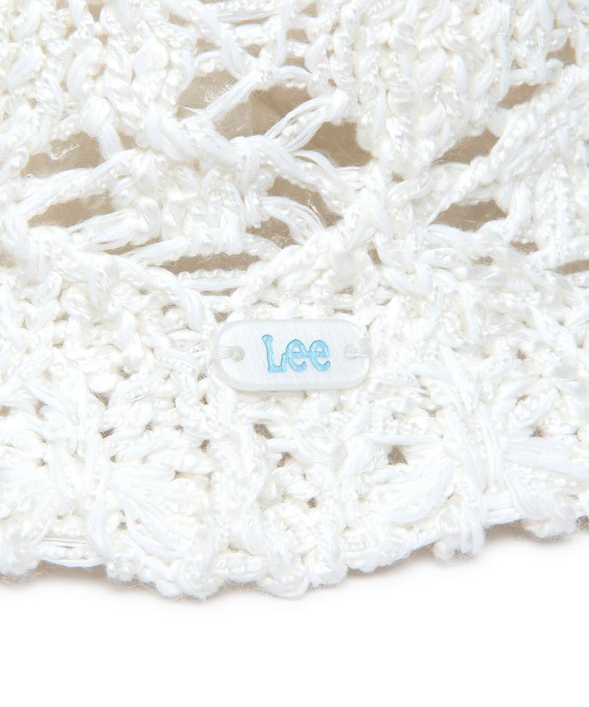 LEE Solid Cotton Lace Knit Hat Ivory