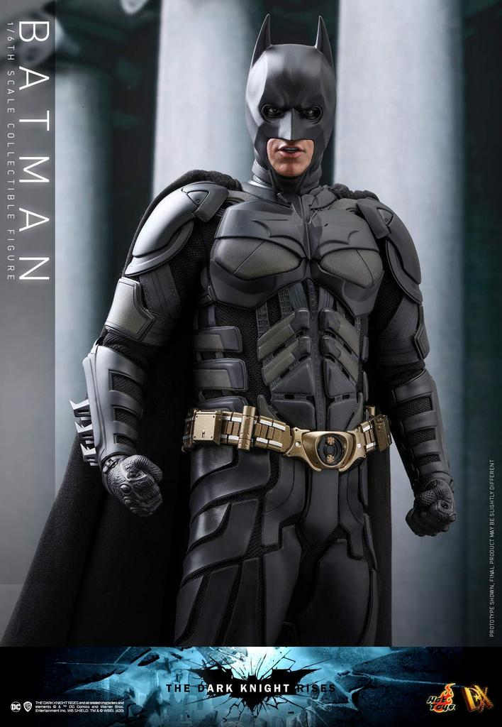 Movie Masterpiece DX The Dark Knight Rises Batman-skala svart (2.0 versjon) 1/6 figur,