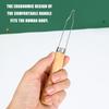 Wood Button Threader Tool For Easy Sewing And Crafting Safe For All Fabrics
