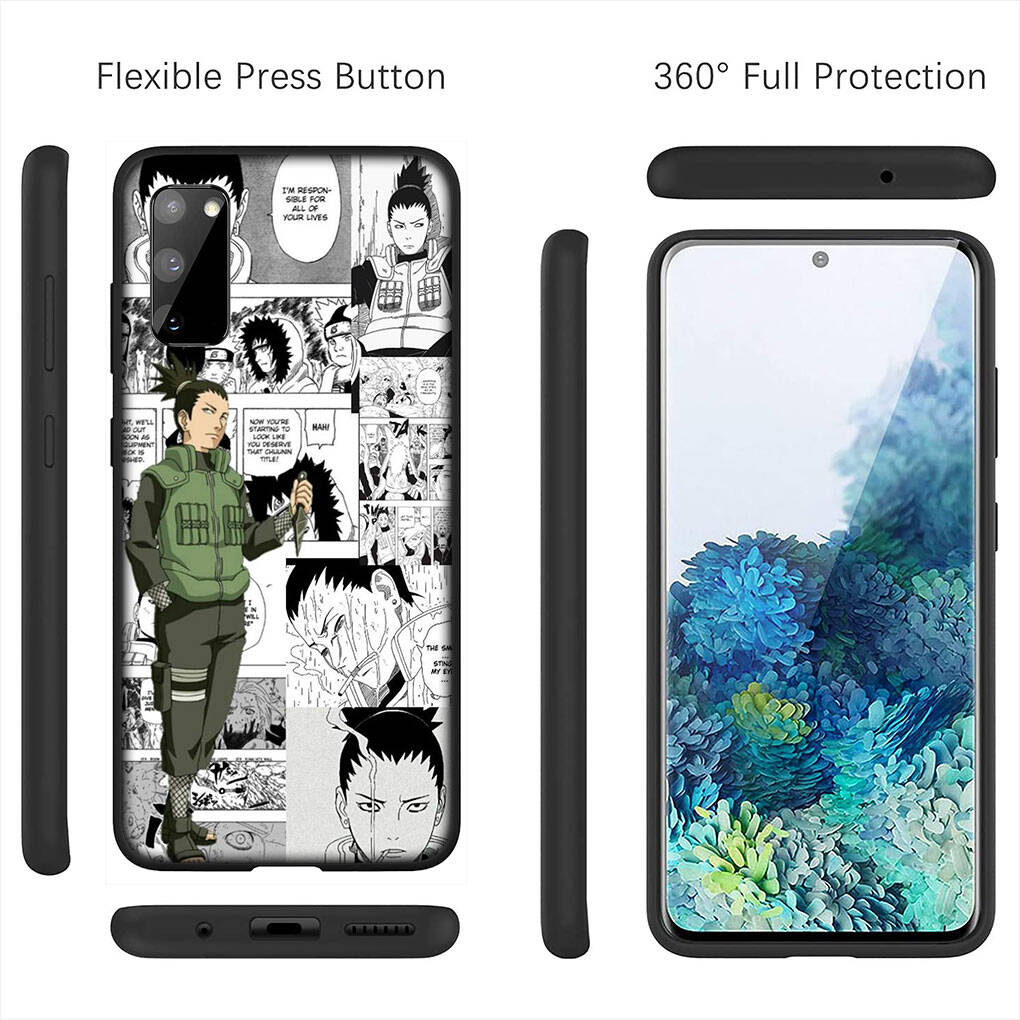 Cover for iPhone 17 16 15 Xiaomi Poco X7 Redmi Note 14 13 12 11 Pro Max 16e Samsung Galaxy S25 S24 S23 OPPO Huawei Nara Shikamaru Naruto Phone Case
