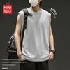 MINISO Men's American Retro Cotton Sleeveless T-Shirt