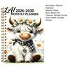 Organized Life Planner for Students 2026‑2030 5‑Year Monthly Planner Cute Highland Cow Cover Calendar Notebook Gift Lovers Planners 60