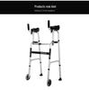 Aluminum Alloy Rollator Walker with Wheels, Seat, and Arm Support – Four-Legged Mobility Aid.