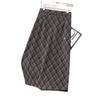 Women's Flocked Plaid Skirt 2026: Winter Elastic High Waist A-line Hip-Covering Skirt