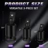360° Swivel Air & Electric Impact Universal Joint Socket Adapter Set 1/4" 3/8" 1/2" Drive Extension Bar Kit for Impact Wrench