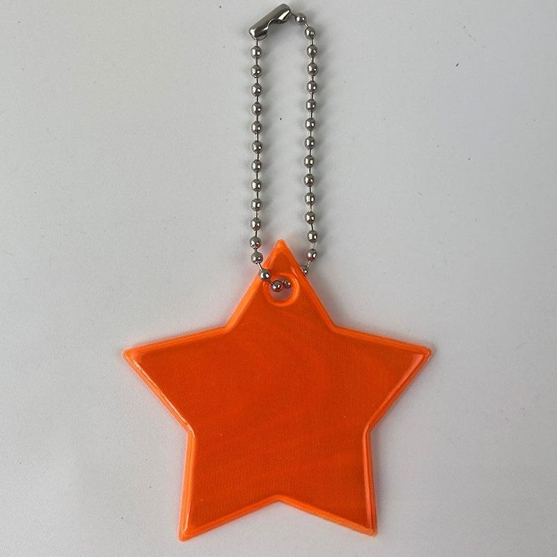 2Pcs Color Music  Safety Reflector Reflective Keychains Car Keyrings Charm Bag Accessories for Jacket BackPack Strollers Wheelchairs