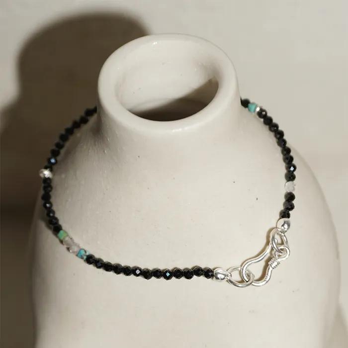 SILVER 925_GLITTER BRACELET BLACK