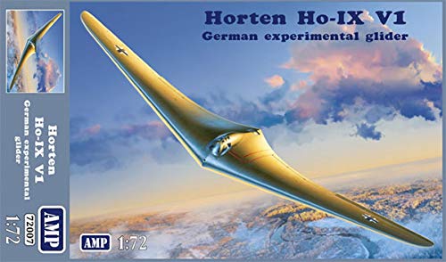 

Пластиковая модель немецкого планера Horten V1 «летающее крыло» 1/72 Ho-IX (AMP-бренд)