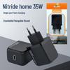 33W GaN Dual-Port Fast Charger, PD3C Certified, Compatible with iPhone