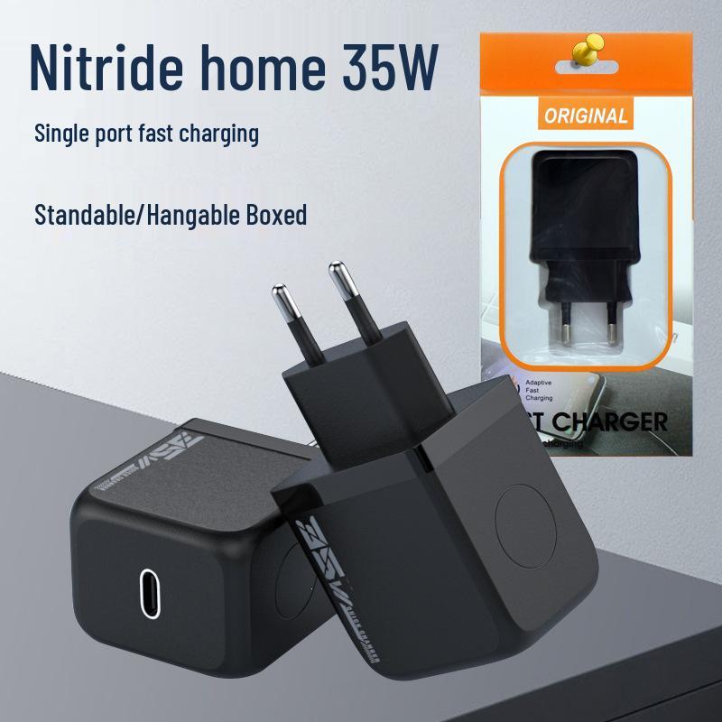 33W GaN Dual-Port Fast Charger, PD3C Certified, Compatible with iPhone