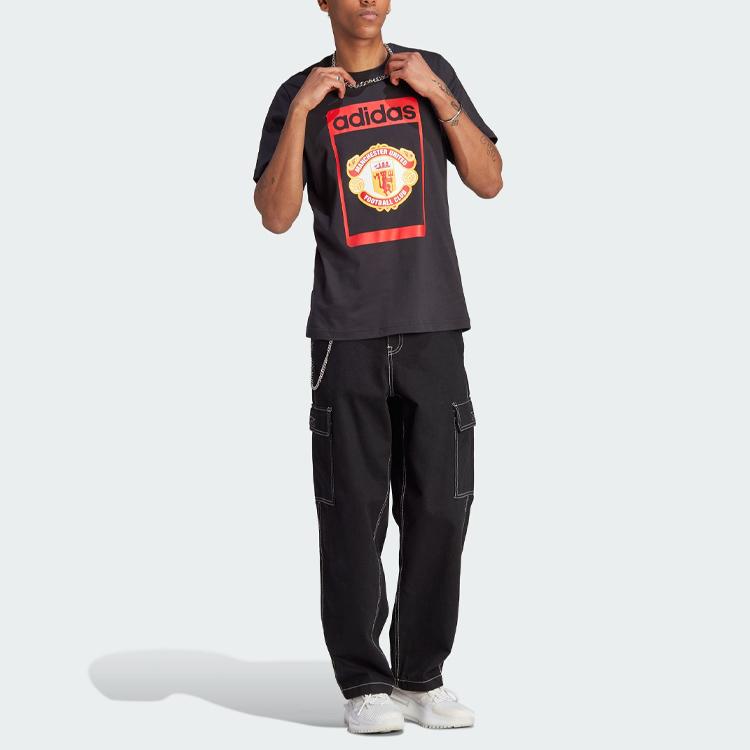 Adidas Originals OG Graphic T Shirts Men's Black Crew Neck Moderate Straight Fit IP5551