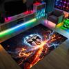 Juventus FC Design Crystal Velvet Carpet Cozy Non?Slip Printed Rug For Bedroom Living Room Entrance