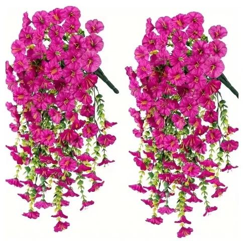 

2Pcs artificial flowers Christmas decorations living room decor Resistant Hanging for Wedding Home Garden Outdoor Indoor Durable XL