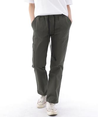 Seinteukeulu Straight Two-Layer Cargo Pants St2-309C Khaki