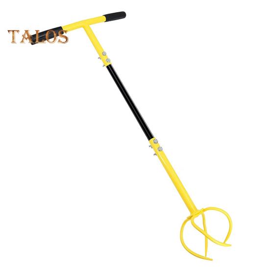 

Садовый культиватор Twist Tiller Ручной культиватор со съемным большим когтем, мощный почвенный культиватор с Т-образной ручкой для рыхления и аэрации почвы жёлтый