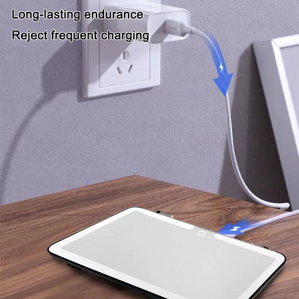 Car LED HD Mirror Makeup Mirror Three Gear Adjustment Sun Visor Plate Interior RearMirror Dimmable Auto Vanity Mirrors