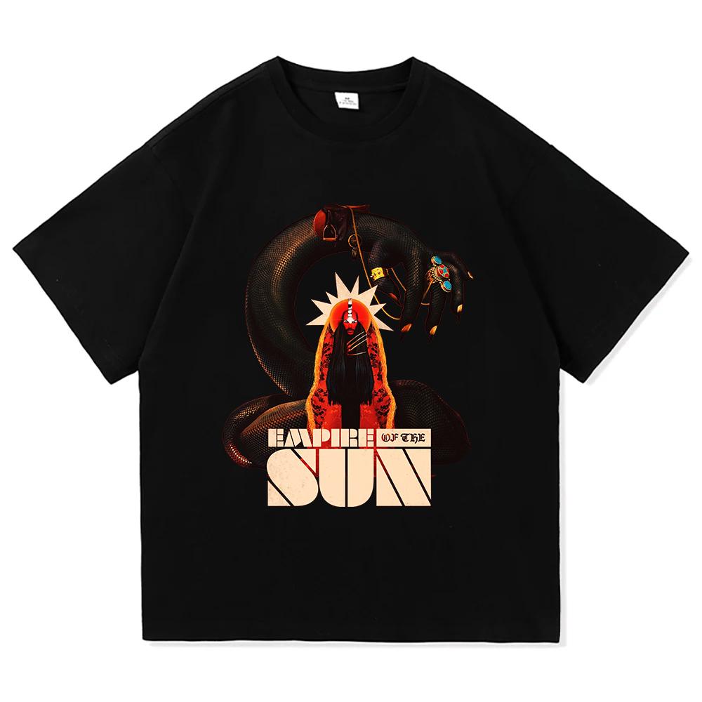 Ask That God Afterlife Tour 2026 Maglietta EMPIRE OF THE SUN Band Magliette alla Moda 100% Cotone Morbida Unisex Maglietta Unisex Streetwear