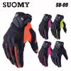 SUOMY Summer Motorcycle Gloves Breathable Touch Screen Dirt Bike Accessories Full Finger Motocross Racing Glovefor Moto S-XXL