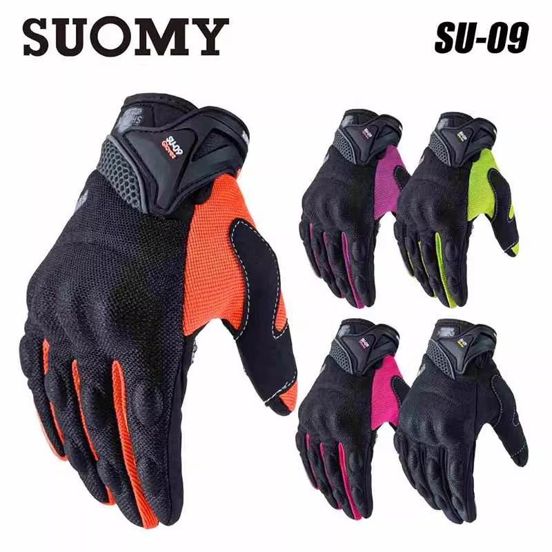 SUOMY Summer Motorcycle Gloves Breathable Touch Screen Dirt Bike Accessories Full Finger Motocross Racing Glovefor Moto S-XXL