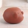 Premium Ceramic Fortune Pig Sculpture Hand Crafted Tea Pet Symbol of Luck Happiness for Tea Board Desktop Dorm Decoration Red