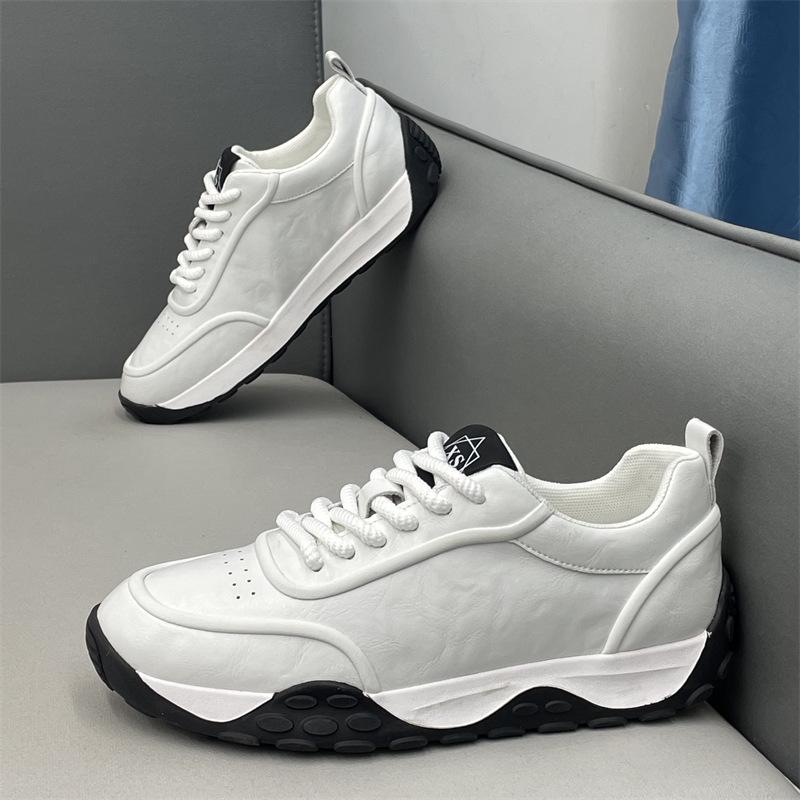 Autumn New Trendy Leather Soft-soled Breathable Shoes Sports and Leisure Shoes Xs