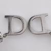 Dior CD Logo Earring Silver Metallic 5.5g Women Used